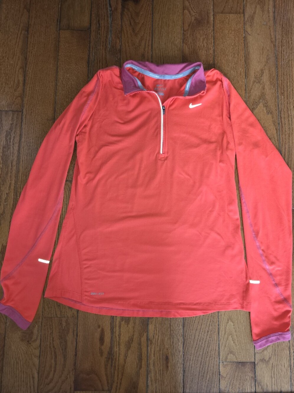 Nike Coral Dri-FIT Quarter-Zip Pullover